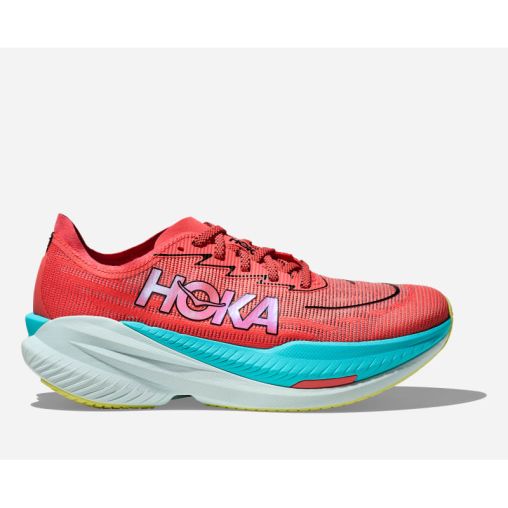 HOKA Mach X 2 Schuhe für Herren in Grapefruit/Electric Coral Größe 41 1/3 Regular | Straße