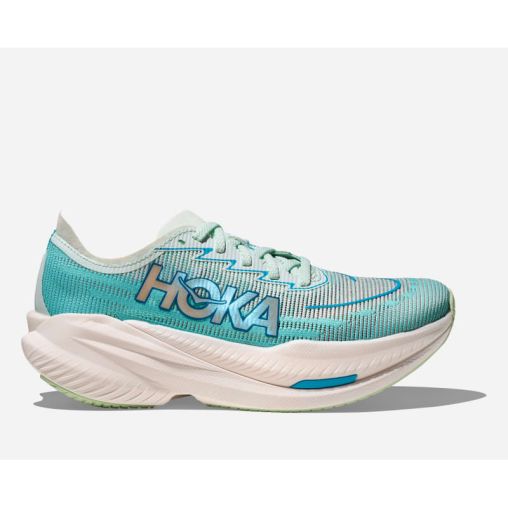 HOKA Mach X 2 Schuhe für Damen in Snow Melt/Blue Spark Größe 36 2/3 | Straße