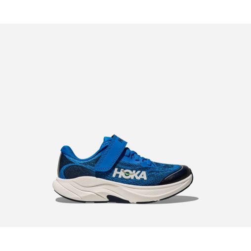 HOKA Rincon 4 Schuhe für Kinder in Electric Cobalt/Varsity Navy Größe 32K | Straße
