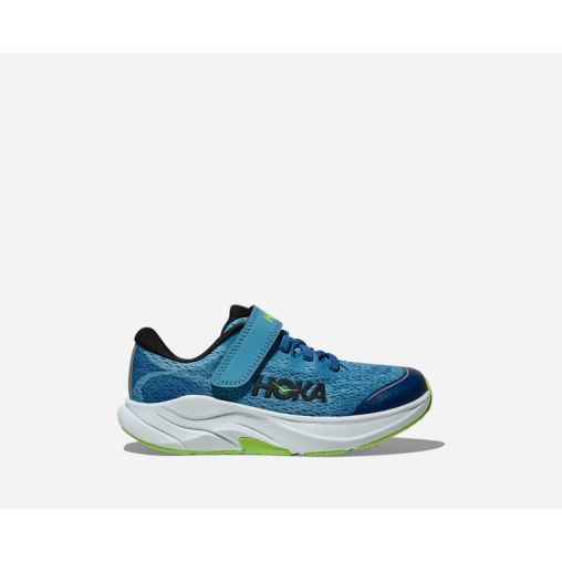 HOKA Rincon 4 Schuhe für Kinder in Foggy Night/Alpine Blue Größe 34 2/3K | Straße