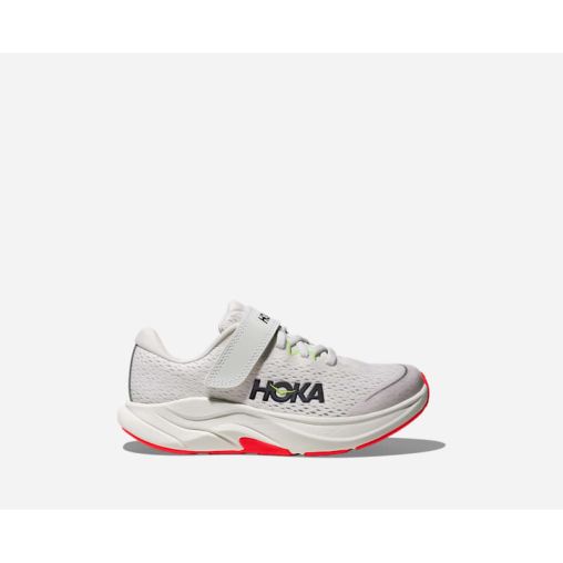 HOKA Rincon 4 Schuhe für Kinder in Frost/Neon Yuzu Größe 31 1/3K | Straße