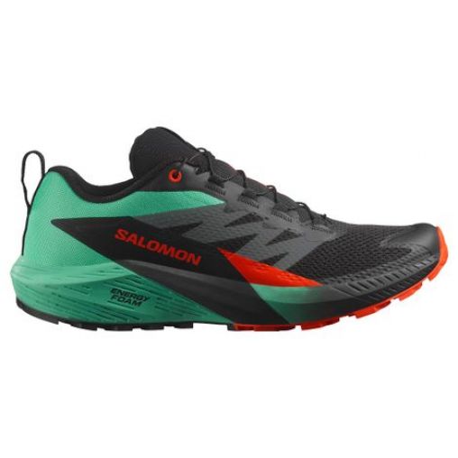 salomon sense ride 5  strong trailrunning schuhe  strong schwarz grun rot