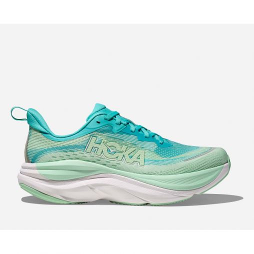 HOKA Skyflow Schuhe für Damen in Cielo Blue/Mint Fluorite Größe 38 | Straße