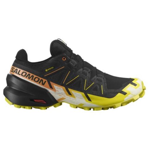 salomon speedcross 6 gtx trailrunningschuh schwarz gelb