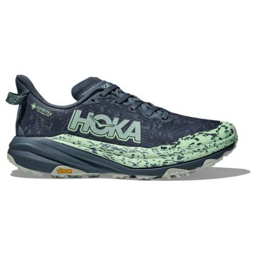 hoka speedgoat 6 gtx trailrunning schuhe blau damen