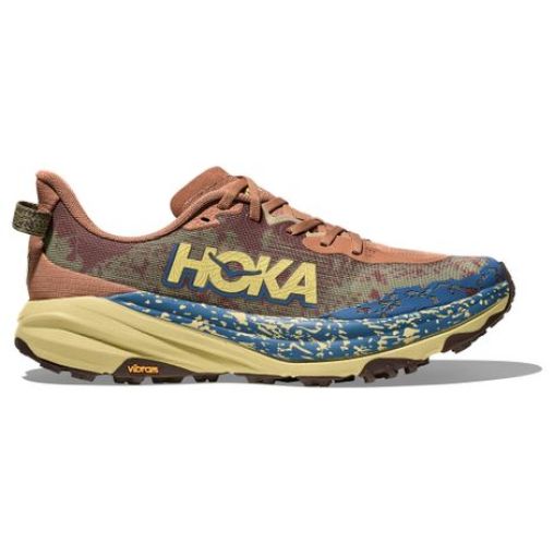 hoka speedgoat 6 trailrunning schuhe rot blau herren