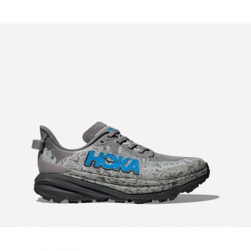 HOKA Speedgoat 6 Schuhe für Kinder in Galactic Grey/Hoka Blue Größe 39 1/3 | Gelände