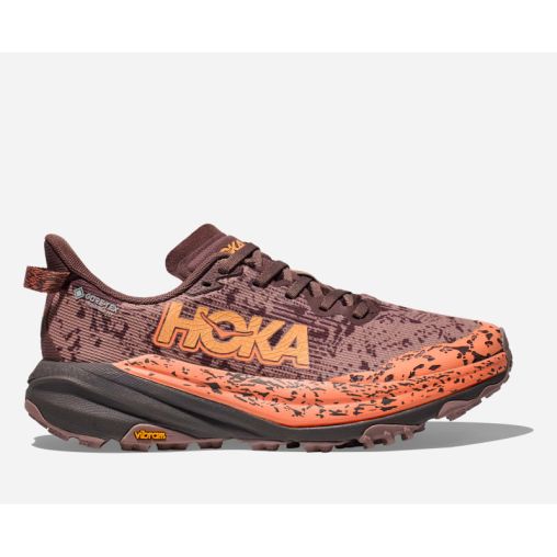 HOKA Speedgoat 6 GORE-TEX Schuhe für Damen in Smoky Quartz/Quartzite Größe 41 1/3 | Gelände