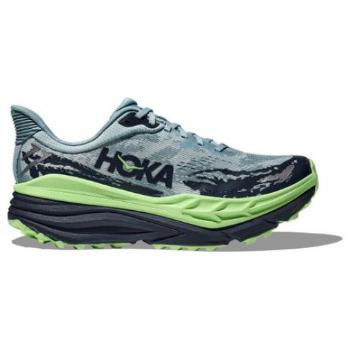 hoka stinson 7 trailrunning schuhe blau grun herren
