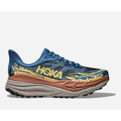 HOKA Stinson 7 Schuhe für Herren in Foggy Night/Cardamom Größe 45 1/3 | Gelände