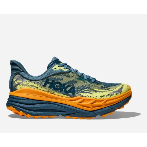 HOKA Stinson 7 Schuhe für Herren in Mountain Fog/Blue Twilight Größe 44 2/3 | Gelände