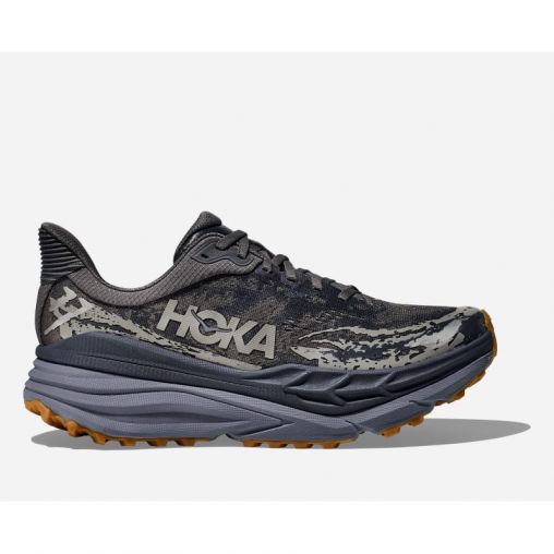 HOKA Stinson 7 Schuhe für Herren in Satellite Grey/Varsity Navy Größe 40 | Gelände