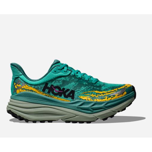 HOKA Stinson 7 Schuhe für Damen in Electric Aqua/Oceanic Größe 37 1/3 | Gelände