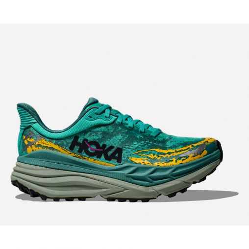 HOKA Stinson 7 Schuhe für Damen in Electric Aqua/Oceanic Größe 40 | Gelände