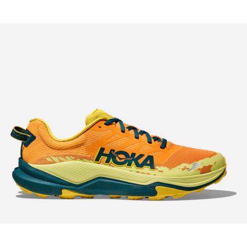 HOKA Torrent 4 Schuhe für Herren in Sun Coral/Blue Twilight Größe 42 | Gelände