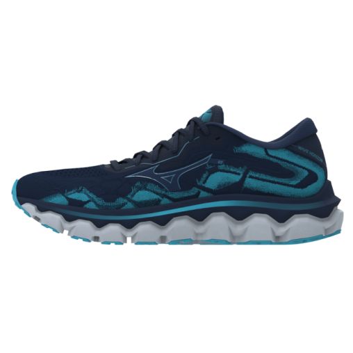 Mizuno Wave Horizon 7 Damen Laufschuhe für Pronation - Komfortabel und Stützend in Blau