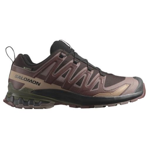 salomon xa pro 3d v9 gore tex  strong trailrunning schuhe  strong  braun schwarz