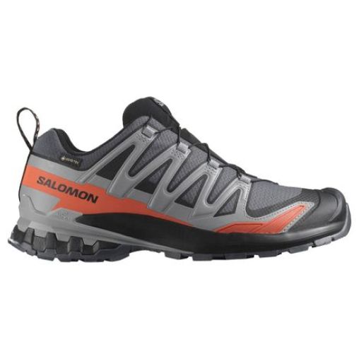 salomon xa pro 3d v9 gtx trailrunning schuhe grau rot herren
