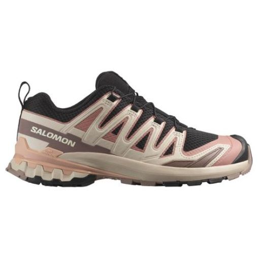 salomon xa pro 3d v9 trailrunning schuhe schwarz beige rosa frau
