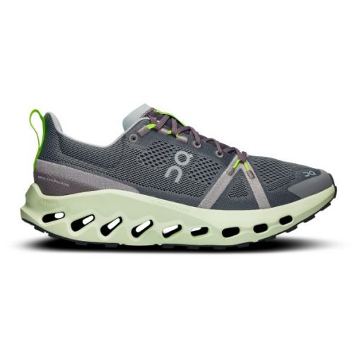 On - Cloudsurfer Trail - Trailrunningschuhe Gr 48 grau/ lima