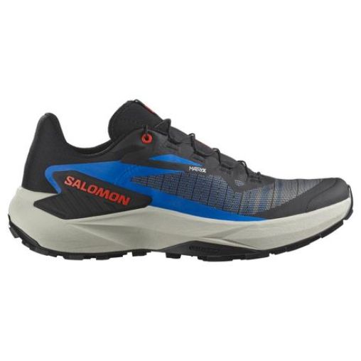 salomon genesis trailrunning schuhe schwarz blau rot herren