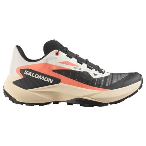 salomon genesis trailrunning schuhe koralle schwarz damen