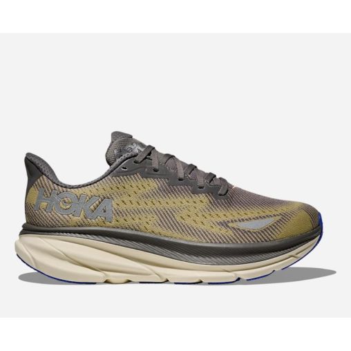 HOKA Clifton 9 GORE-TEX Schuhe für Herren in Gravel/Eggshell Größe 50 2/3 | Straße