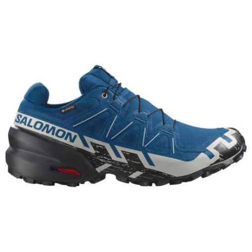 salomon speedcross 6 gtx trailrunning schuhe blau schwarz herren