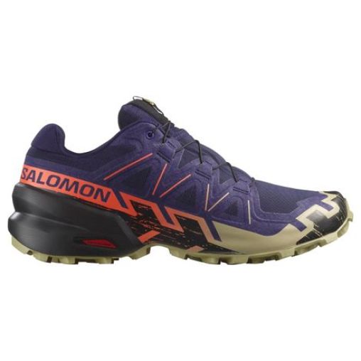 salomon speedcross 6 trailrunning schuhe blau rot herren