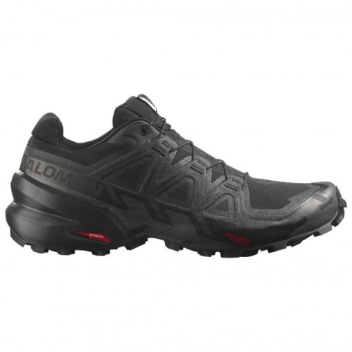 Salomon - Speedcross 6 - Trailrunningschuhe Gr 41 1/3 - Wide schwarz/ phantom