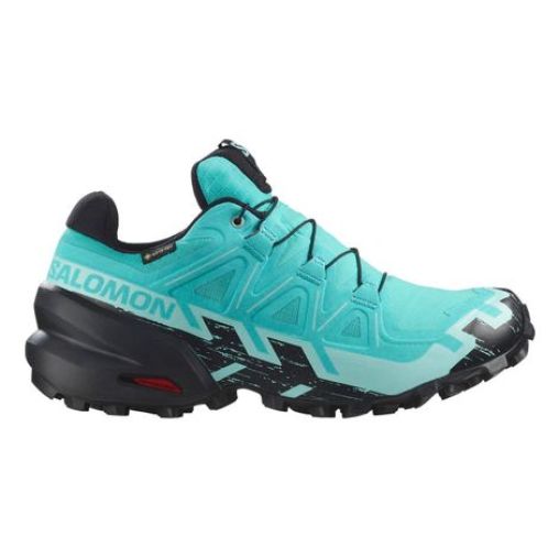 salomon speedcross 6 gtx trailrunning schuhe blau schwarz women