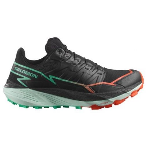 salomon thundercross women s trailrunning schuh schwarz grun rot