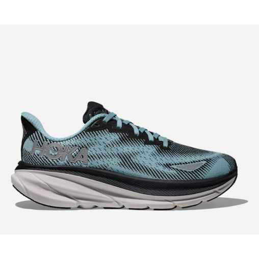 HOKA Clifton 9 GORE-TEX Schuhe für Damen in Black/Raindrop Größe 36 | Straße