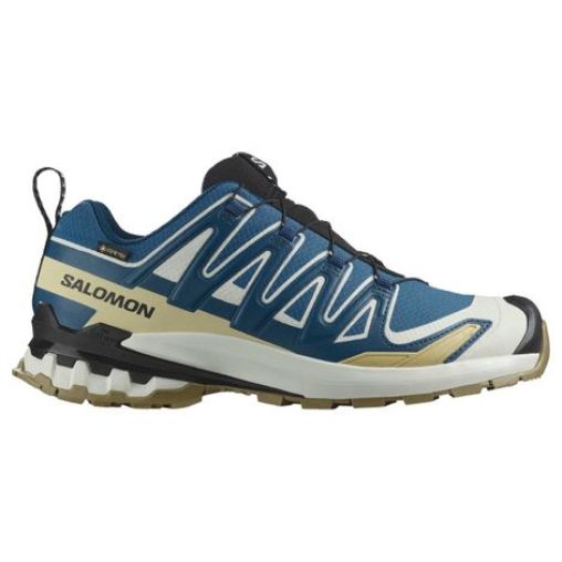 salomon xa pro 3d v9 gtx trailrunning schuhe blau beige herren