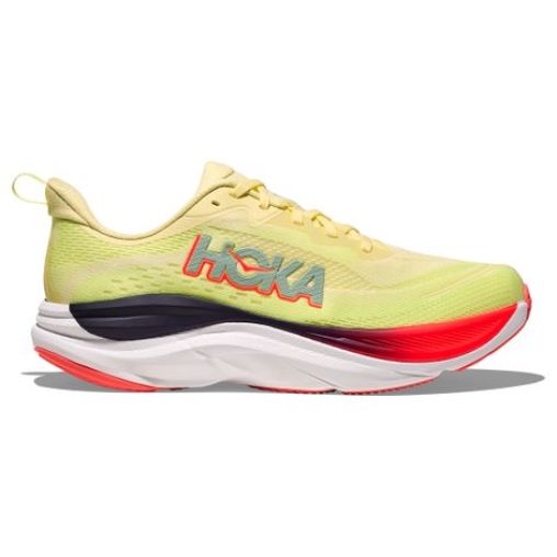 hoka skyflow laufschuhe gelb rot herren
